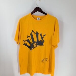 Seattle Mariners Delta Pro‎ Weight Mens Yellow King Felix Signature T-Shirt XL